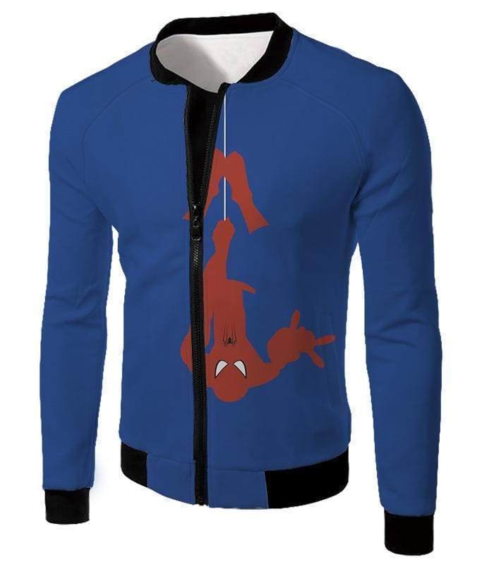 OtakuForm-OP Hoodie Jacket / XXS Web Slinging Cool American Hero Spiderman Blue Action Hoodie
