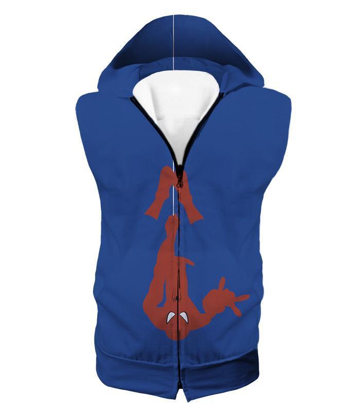 OtakuForm-OP Jacket Hooded Tank Top / XXS Web Slinging Cool American Hero Spiderman Blue Action Jacket