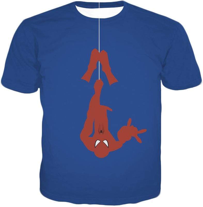 OtakuForm-OP T-Shirt T-Shirt / XXS Web Slinging Cool American Hero Spiderman Blue Action T-Shirt