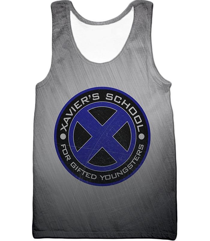 OtakuForm-OP Zip Up Hoodie Tank Top / XXS X-Men Charles Xaviers School For Gifted Youngsters Promo Grey Zip Up Hoodie