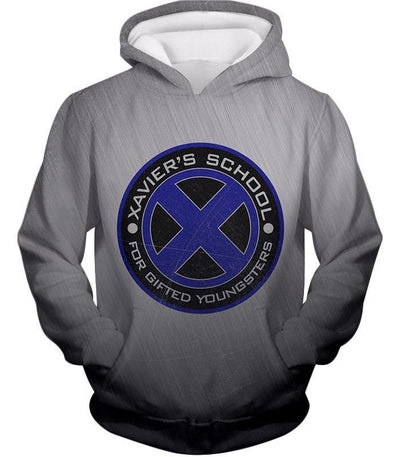 OtakuForm-OP Zip Up Hoodie Hoodie / XXS X-Men Charles Xaviers School For Gifted Youngsters Promo Grey Zip Up Hoodie